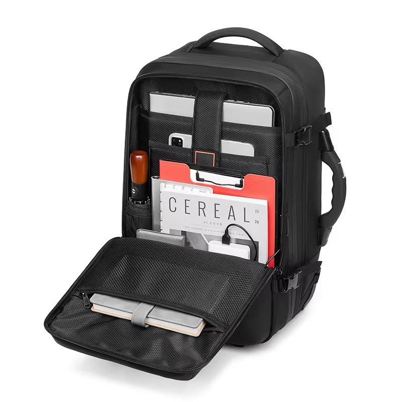 Travel Trolley Vacuum Compression Business Backpacks Bags for Man Wheeled Backpack on Wheels Luggage Rolling Bags for Boardable