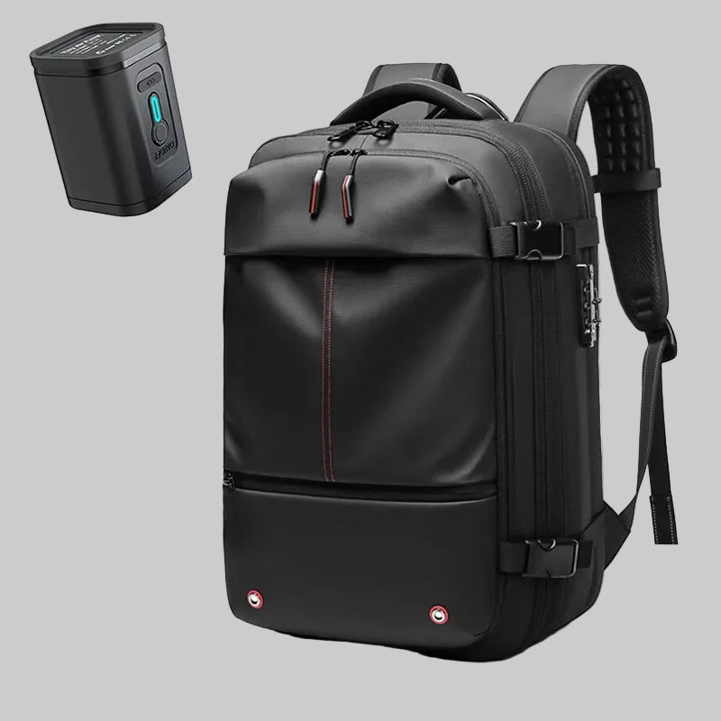 Travel Men 17 Inch Laptop Backpack Vacuum Compression Backpack Business Large Capacity School Backpack Expand Outdoor Backpack