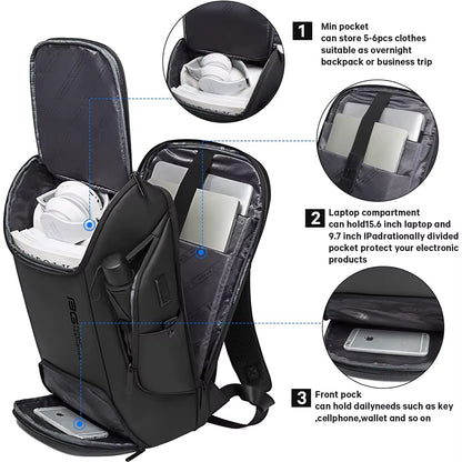 Business USB Charging Smart Backpacks Fits 15.6 Inch Laptop Commute Backpack Waterproof Carry on Bag for Men Travel Bags